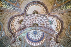 Dome of Blue Mosque in Istanbul photo