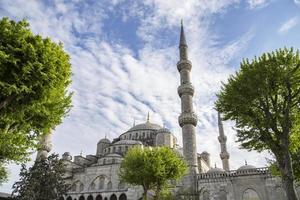 blue mosque in istanbul on a sunny day photo