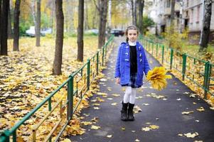 Child girl in park