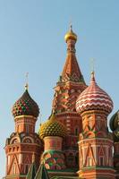 St. Basil's Cathedral on Red square in Moscow, Russia photo