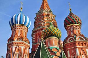 Domes of moscow churches photo
