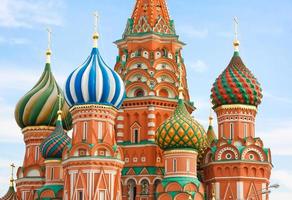 St. Basil's Cathedral on Red square, Moscow, Russia photo