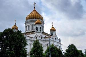 Rusia: cúpulas de la catedral de San Salvador en Moscú. foto