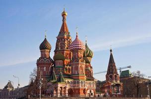 S t. Catedral de la albahaca en la Plaza Roja, Moscú foto