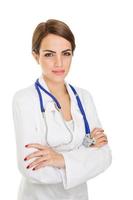 Confident beautiful young female doctor photo