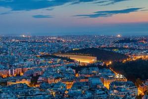 Athens with the old olympic stadium photo