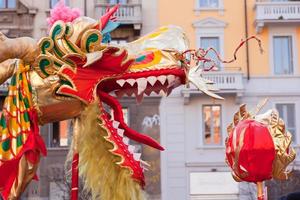 Desfile del año nuevo chino en milán foto