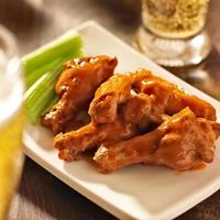 buffalo chicken wings with beer photo