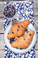 croissant with berry photo
