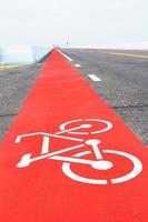 bicycle path on the road