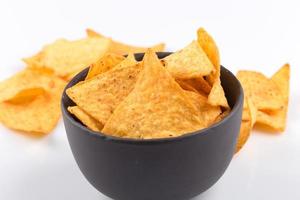 Corn nachos chips photo