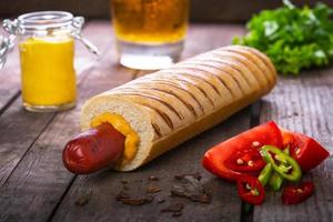 French hot dog grill photo