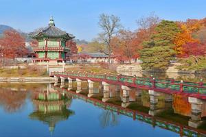 Temple and Palace Traditional Architecture, Seoul, South Korea photo