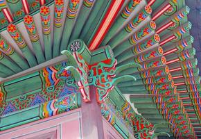 Temple and Palace Traditional Architecture, Seoul, South Korea photo