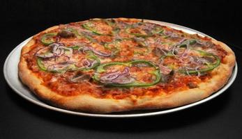 Vegetarian Pizza Presented photo