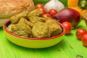 Falafel and other middle eastern ingredients photo