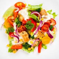Chicken gyros salad