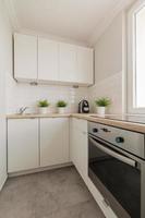 Practical cupboards and oven photo