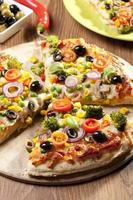 pizza vegetariana foto