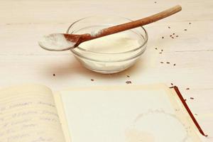 Blank paper for recipes photo