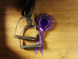 Prize Rosette and Riding Stirrups