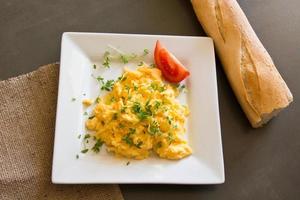 Eggs with cress photo
