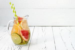 Detox citrus infused flavored water