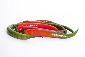 Red and green Chillies photo