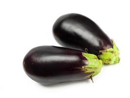 top angle eggplants