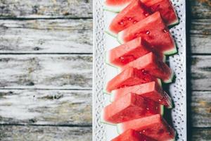 Triangle sliced watermelon