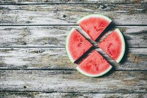 Triangle sliced watermelon