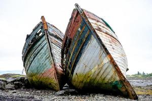 two old fishing boats photo