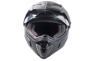 casco de moto negro