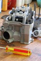reparación de motores de motocicletas foto