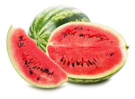watermelon with slice isolated on the white background
