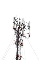 Telecommunication tower isolated