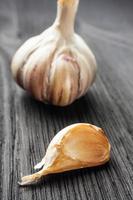 Organic garlic photo