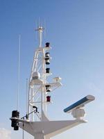 Communication tower in ship photo