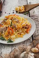 pilaf with vegetables photo