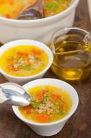 sopa de caldo de cebada siria estilo alepo