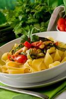 Pasta with Zucchini and Shrimps