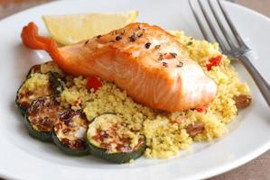 Salmon with couscous