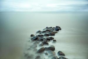 Beautiful rocks in the sea photo