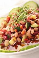 mixed bean saladin dish photo