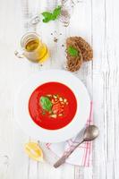 sopa de gazpacho de tomate