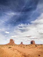 Beautiful cloudscape over Monument Valley, USA.