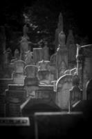 lápidas en el cementerio judío foto