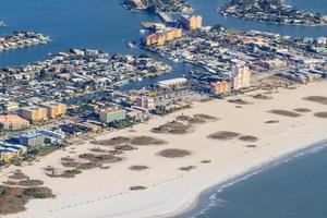 Aerial View on Florida Beach near St. Petersburg photo