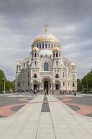 The Naval cathedral of Saint Nicholas in Kronstadt, St. Petersbu photo