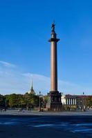 Alexander column in St. Petersburg, Russia photo